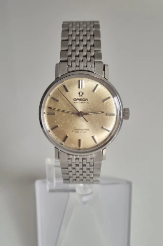 Omega Seamaster De Ville 14765 61SC Automatic watch Champagne patina dial Circa 1961