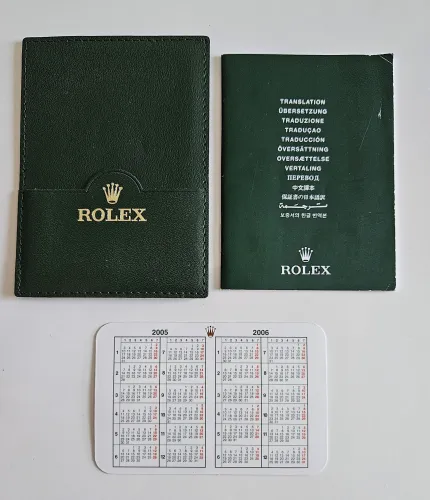 Rolex Datejust manual 2006 set incl Calendar card & wallet 552.02 Eng - 5.2006