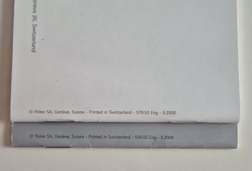 Rolex GMT Master Manual 2006 595.02 Eng
