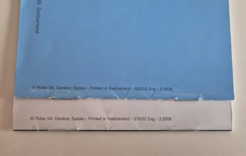 Rolex Yacht-Master manual 2008 600.52 Eng - 6.2008 + Your Rolex Oyster 579.52 Eng - 3.2008