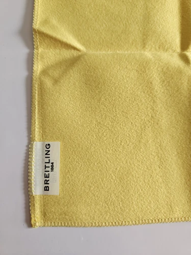Breitling polishing cloth XL Yellow vintage circa 2000s