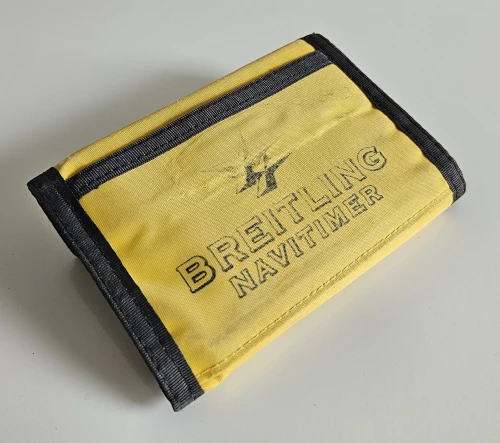 Vintage Breitling Navitimer Wallet foldable card & money wallet Circa 2000s