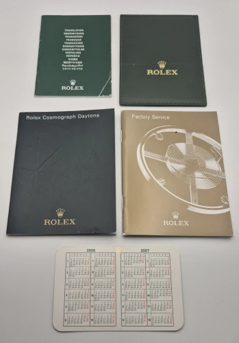 Rolex Daytona watch box 69.00.09 Wood laquer box & Manual 2006