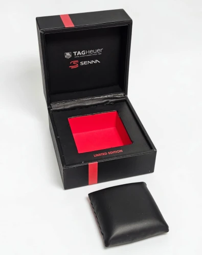 TAG Heuer Senna Special edition black square box red stripe circa 2017