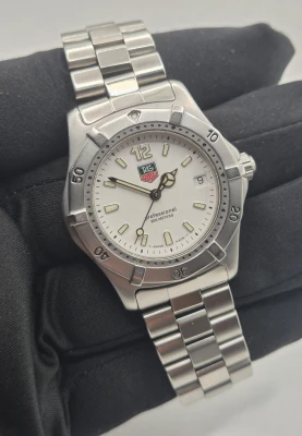 TAG Heuer Professional WK1211 White dial Box & Papers 2001