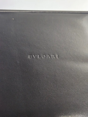 BVLGARI Watch box black leather