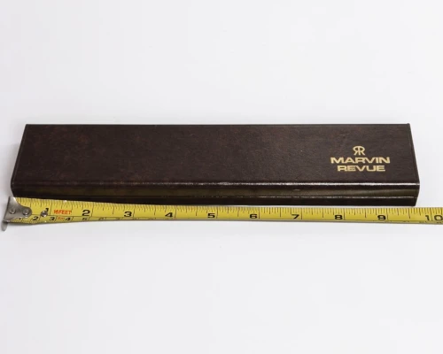 Vintage Marvin Revue 9.5" long watch box